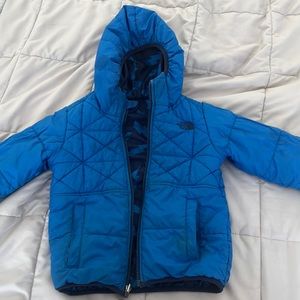 The North Face Reversible toddler Boys Jacket Coat Sz 5 XS